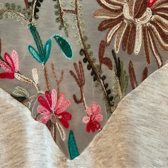 Hiatus Embroidered Neck Short Sleeve Top - Picture 3 of 5